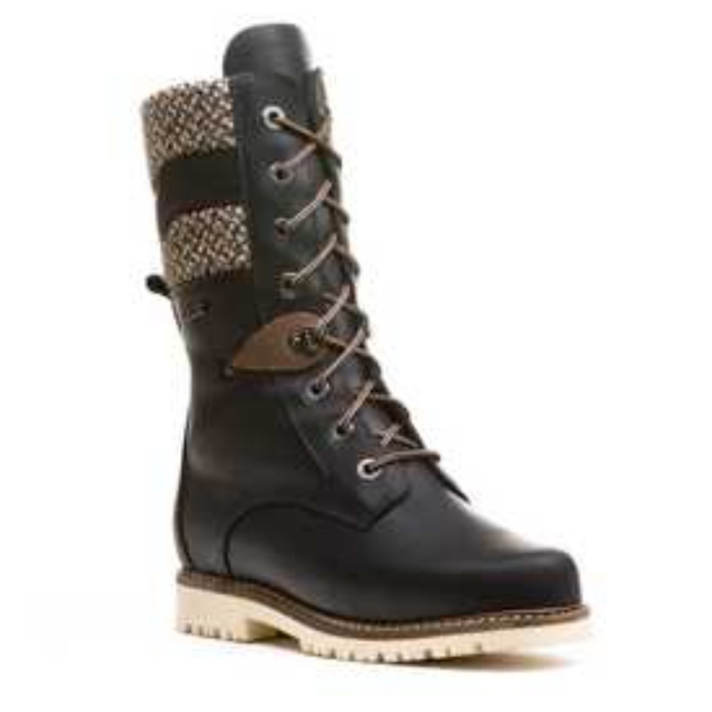 ANFIBIO BLACK LEATHER BOOTS SIZE 8